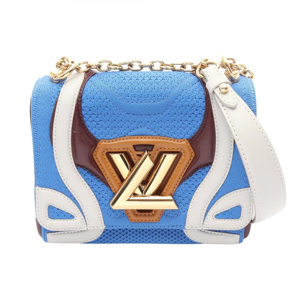 Louis Vuitton Twist Leather Multicolor Shoulder Bag Blue